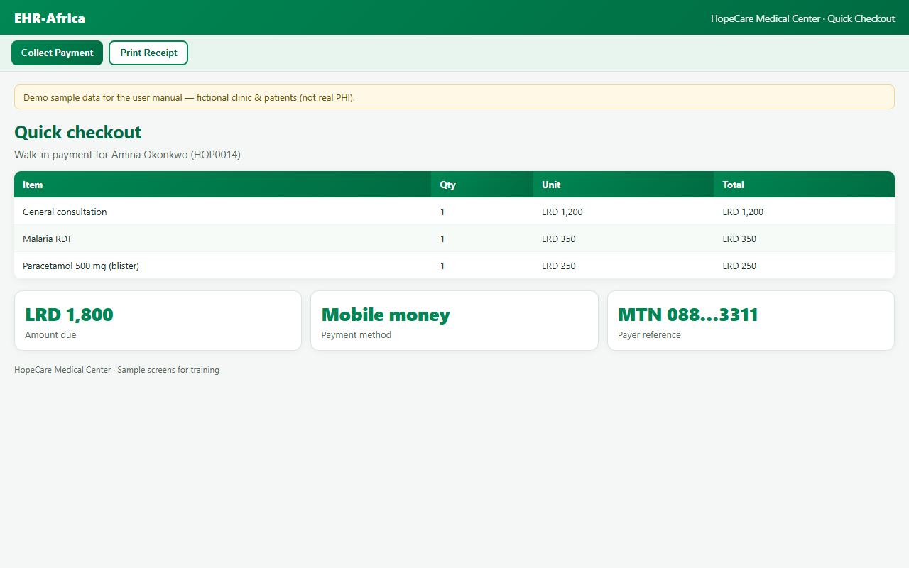 Quick checkout